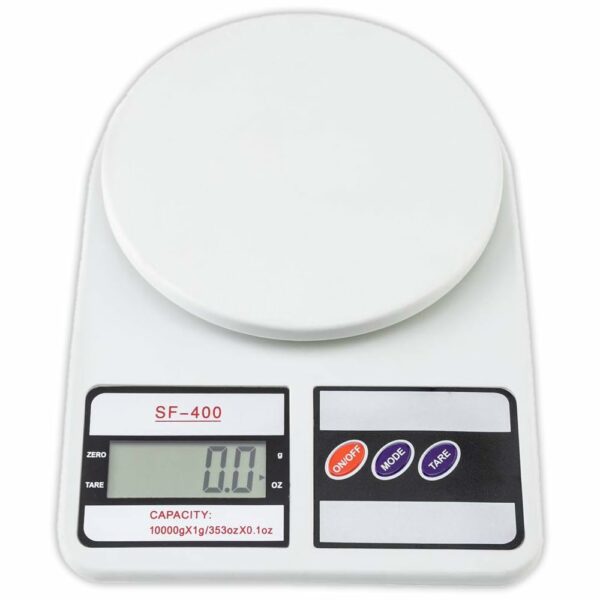 ATOM Digital Kitchen Food Weighing Scale For Healthy Living, Home Baking, Cooking, Fitness & Balanced Diet. | Weighing Scale With Digital Display Atom SF 400 10Kg x 1gms with 2 Batteries Included