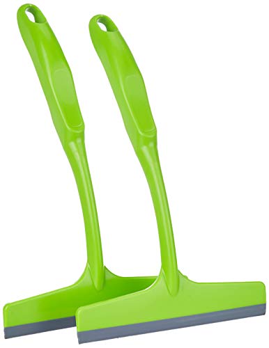 Amazon Brand - Presto! Squeegee Wiper for Kitchen Platform Top and Glass, Set of 2