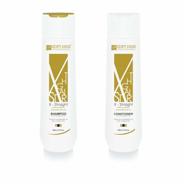 Beauty Garage X-Straight Combo Set (Shampoo + Conditioner) 300ml each