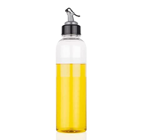 Clazkit Plastic Oil Dispenser 1 Litre Cooking Oil Dispenser Bottle Oil Container,Transparent