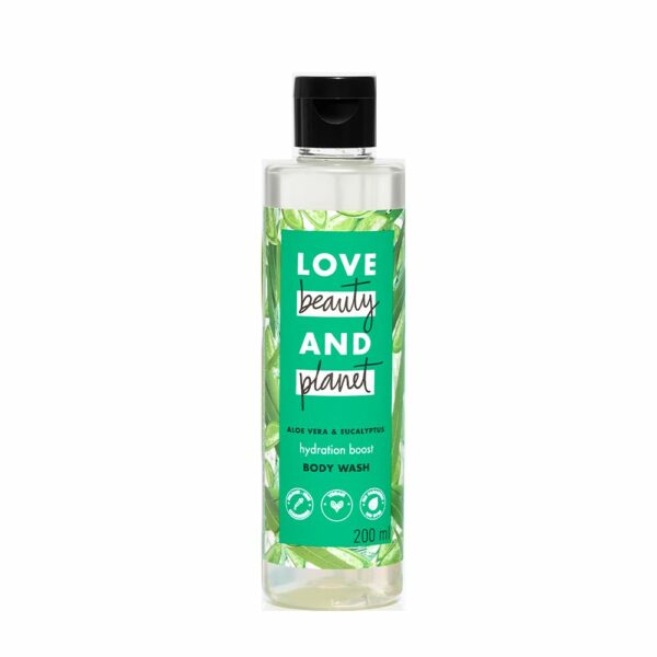 Love Beauty & Planet Aloe Vera & Eucalyptus Refreashing Bodywash| Natural Shower Gel for Soft,Smooth Skin,200 ml