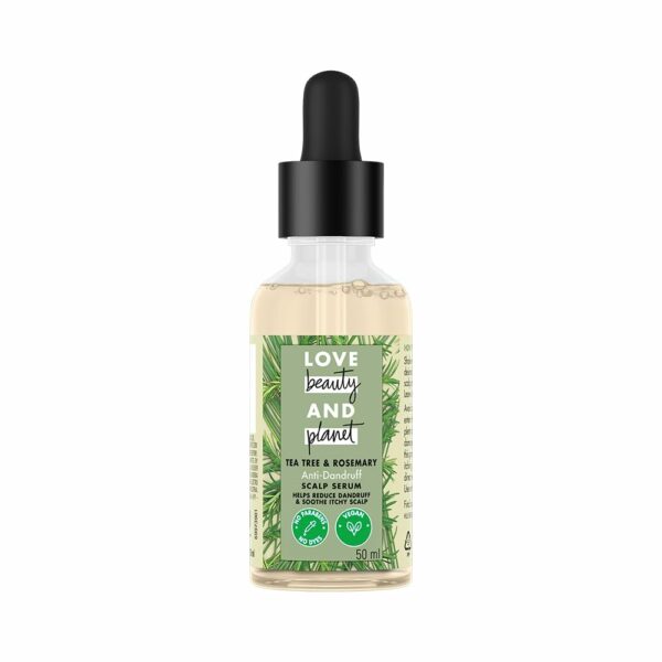 Love Beauty & Planet Tea Tree & Rosemary scalp serum |Anti dandruff, 50ml