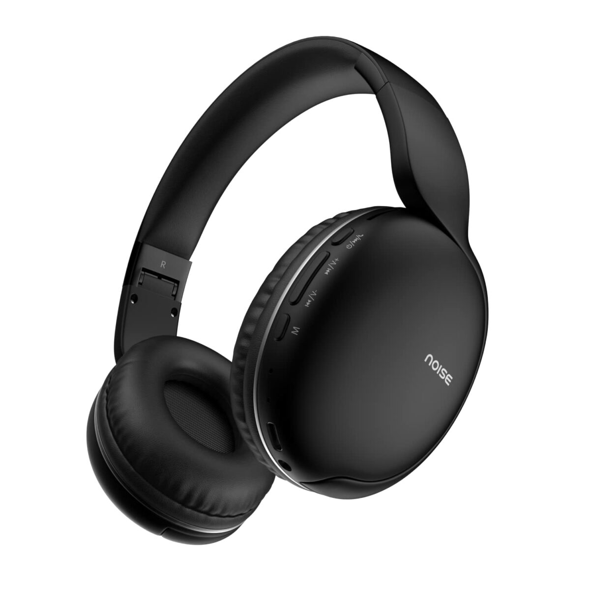 Noise Two Wireless On-Ear Headphones with 50 Hours Playtime, Low Latency(up to 40ms), 4 Play Modes, Dual Pairing, BT v5.3 (Bold Black)