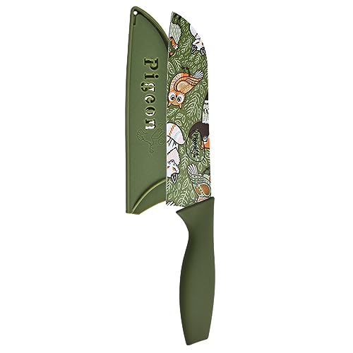 Pigeon by Stovekraft Edge Flora Stainless Steel Knife 6 Inch (Green)