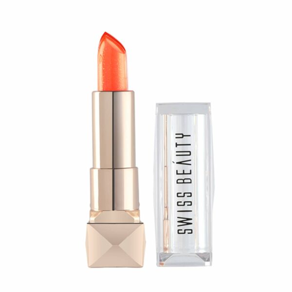 Swiss Beauty Glitter Color Change Gel Lipstick | Moisturising | Glossy Finish | Gives a Natural Colour | Lightweight | Shade-03, 3.6gm