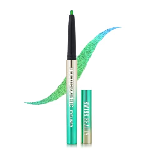 Swiss Beauty Holographic Shimmery Eyeliner | Waterproof, Smudge proof, Long lasting eyeliner with easy application | Shade- Coloured Earth, 0.2g