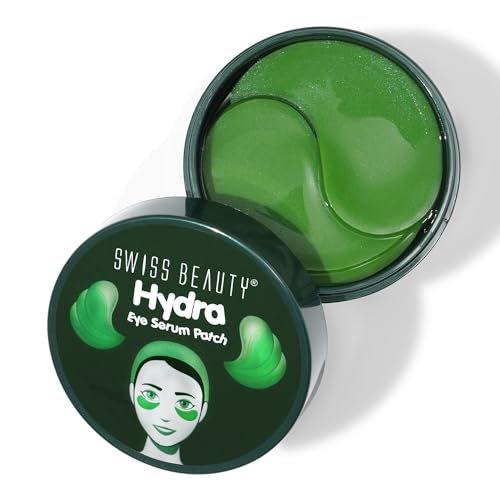Swiss Beauty Hydra Anti Wrinkle Eye Serum Patch| Treats Dark Circles, Fine Lines And Wrinkles | Enriched With Collagen And Aloe Vera Extract | Shade- Aloevera, 60 Pcs|