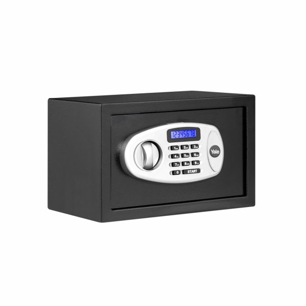 Yale Standard Security Safe with Pincode Access | Home Electronic Locker | Manual Key | Digital Pin | Home & Office | 1 Year Warranty | YSS/200/DB2 | 8.6 litres | Black