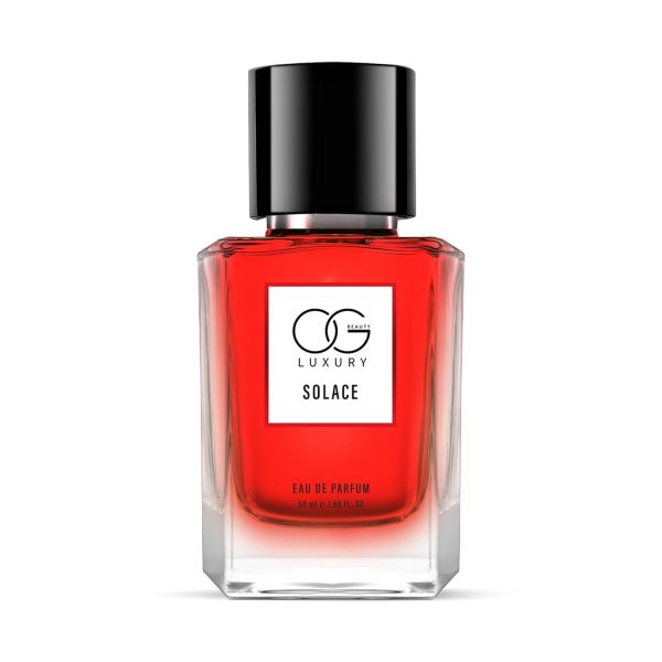 OG BEAUTY LUXURY Solace Eau De Parfum – Premium, Long-Lasting Scent Symphony with Zesty Tangerine, Blackcurrant, Raspberry, and Earthy Tonka Bean & Patchouli - 50ml