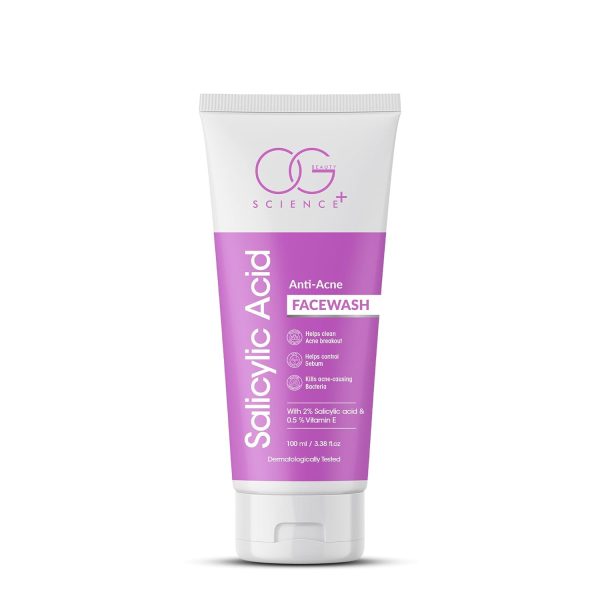 OG BEAUTY Science+ 2% Salicylic Acid Face Wash For Deep Pore Cleansing, Acne Prevention, and Skin Revitalization | Suitable for All Skin Types 100 ML