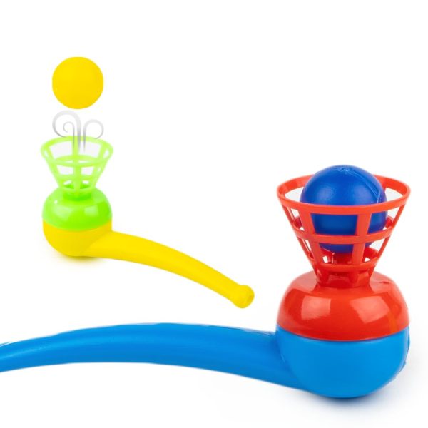 Ratna's Magic Blow Pipe Set of 2 Floating Ball Creative Magic Blowing Ball Toy Party Game for Kids & Adults