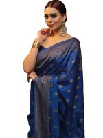 Avantika Fashion Women's Kanjivaram Soft Pure Silk Banarasi Sarees With Blouse Piece