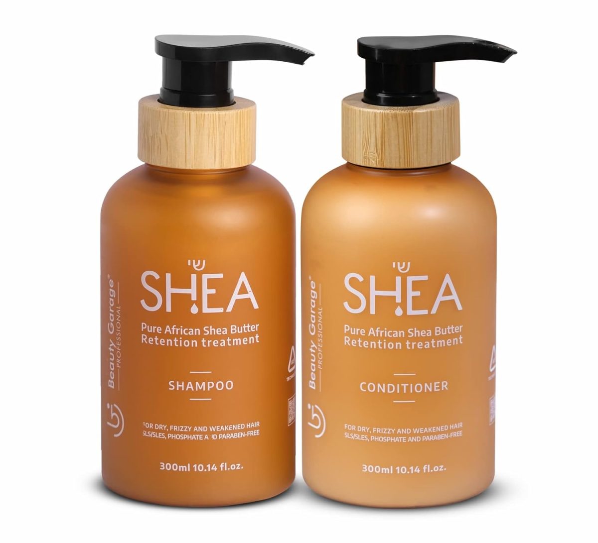 Beauty Garage Shea Retention Treatment Combo (Shampoo + Conditioner) 300ml each