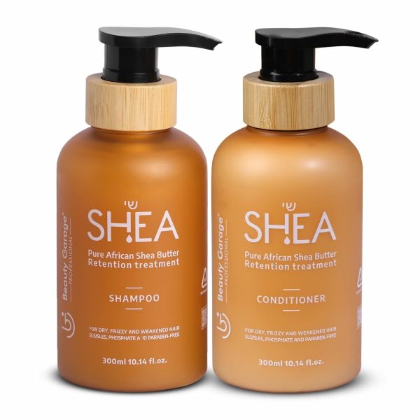 Beauty Garage Shea Retention Treatment Combo (Shampoo + Conditioner) 300ml each