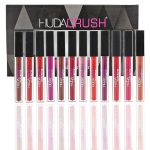 Huda Sh.Huda Hudacrush Beauty Matte Finish, Long Lasting, Waterproof Liquid Lipsticks Combo Set For Women - 12Pcs