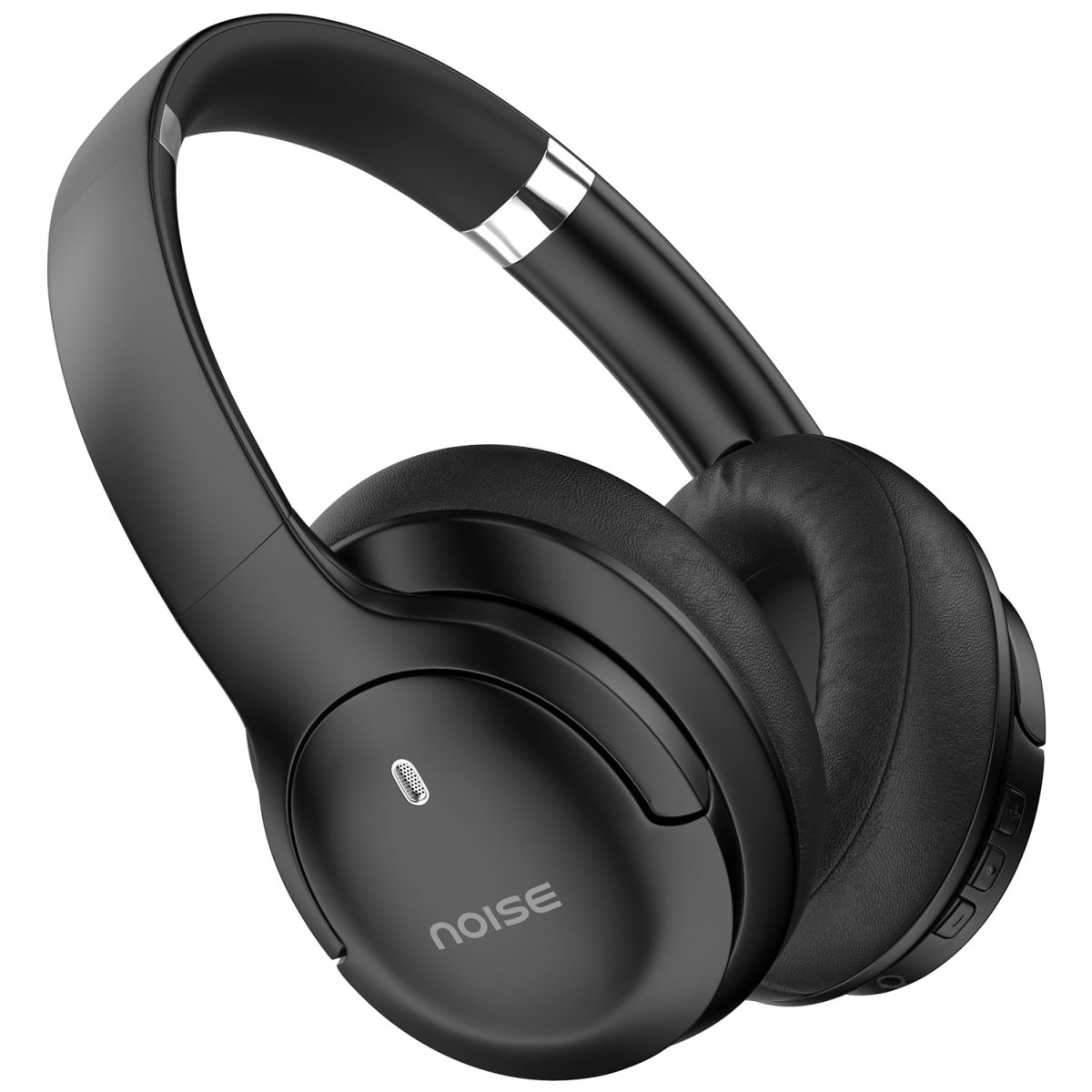 Noise Newly Launched 4 Wireless On-Ear Headphones with 70H Playtime, ENC, 40mm Driver, Low Latency(up to 40ms), Dual Pairing, BT v5.4 (Carbon Black)