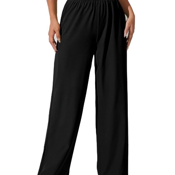 Aahwan Women & Girls' Solid Oversized Wide Leg Baggy Korean Pants Trousers