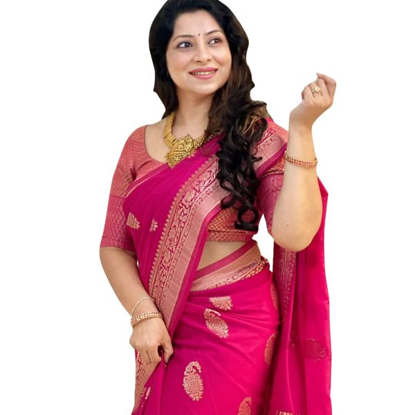 Avantika Fashion Women's Kanjivaram Soft Pure Silk Banarasi Sarees With Blouse Piece