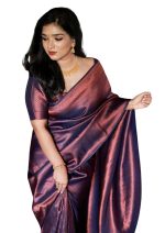 C J Enterprise Women's Pure Banarasi Silk Saree Kanjivaram Style Saree With Blouse Piece For Wedding (BS09 BS16)