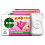 Dettol Skincare Moisturizing Beauty Bathing Soap Bar with Argan Oil (400gm) | Softer Skin, 100gm, Pack of 4