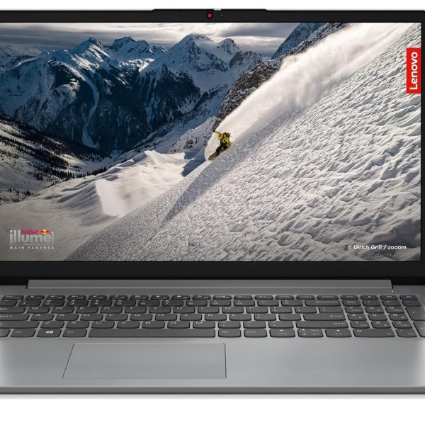 Lenovo IdeaPad 1 Intel Core Celeron N4020 15" HD Thin and Light Laptop (8GB/512GB SDD/Windows 11 Home/Office 2021/1Yr Warranty/Cloud Grey/1.3Kg), 82V700ECIN