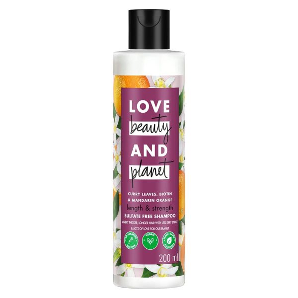 Love Beauty & Planet Curry Leaves|| Biotin & Mandarin Paraben & Sulfate Free Shampoo for long & strong hair|| 200ml