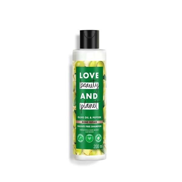 Love Beauty & Planet Lbp Olive Oil & Peptide Bond Repair Shampoo|No Sulfates,No Paraben, 200Ml,1 Count