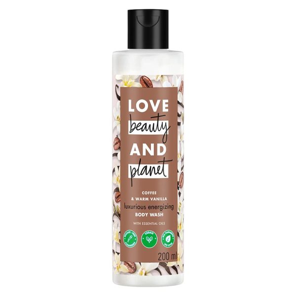 Love Beauty & Planet Moisturisng Body Wash 200ml|| with Coffee & Warm Vanilla|| Sulfate Free|| Paraben Free- Liquid Shower Gel