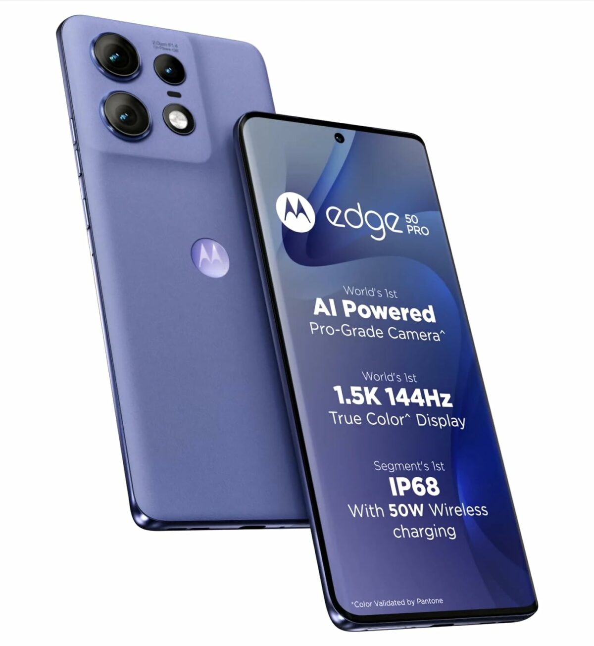 Motorola Edge 50 Pro 5G with 68W Charger (Luxe Lavender, 256 GB) (8 GB RAM)