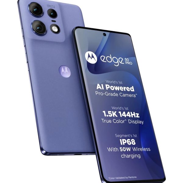 Motorola Edge 50 Pro 5G with 68W Charger (Luxe Lavender, 256 GB) (8 GB RAM)