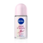 NIVEA Pearl and Beauty 50ml Deo Roll On | With Pearl Extracts & Avocado Oil| 48 H Smooth & Beautiful Underarms| 0% Alcohol | For Women