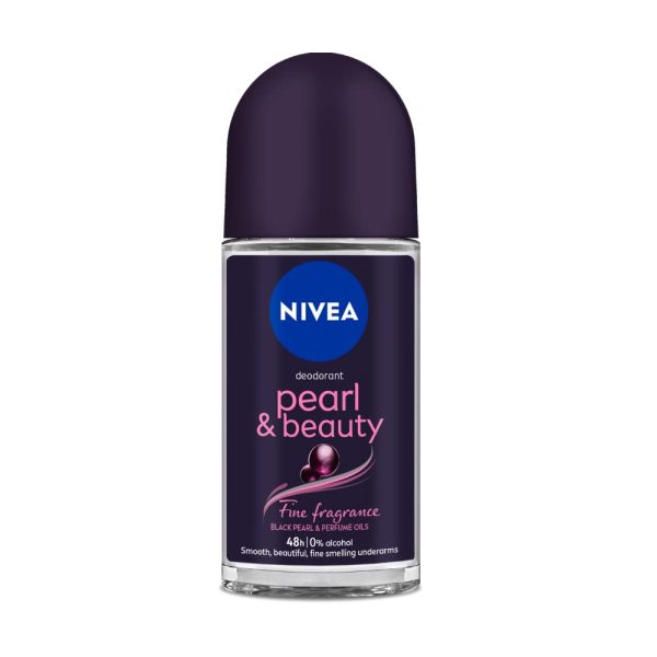 NIVEA Women Deodorant Roll On Pearl & Beauty Fine Fragrance 50 ml | For Fragrant Smooth & Beautiful Underarm Skin