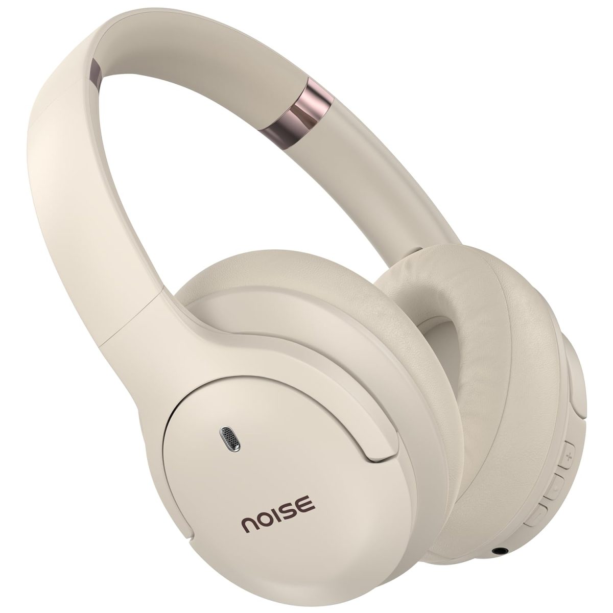 Noise Newly Launched 4 Wireless On-Ear Headphones with 70H Playtime, ENC, 40mm Driver, Low Latency(up to 40ms), Dual Pairing, BT v5.4 (Calm Beige)