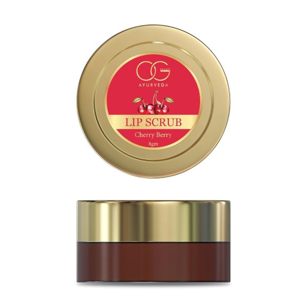 OG BEAUTY AYURVEDA Cherry Berry Lip Scrub 8 Gm