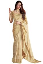 SGF11 Women's Kanjivaram Pure Soft Silk Saree For Women Pure Golden Zari With Blouse Piece