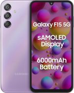 Samsung Galaxy F15 5G (Groovy Violet, 6GB RAM, 128 GB Storage)