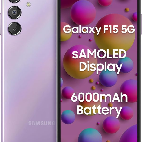 Samsung Galaxy F15 5G (Groovy Violet, 6GB RAM, 128 GB Storage)