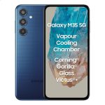 Samsung Galaxy M35 5G (Moonlight Blue,8GB RAM,128GB Storage)| Corning Gorilla Glass Victus+| AnTuTu Score 595K+ | Vapour Cooling Chamber | 6000mAh Battery | 120Hz Super AMOLED Display| Without Charger