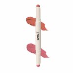 Swiss Beauty Craze Duo Non transferable Lipstick | 2-in-1 Long lasting Lip Colours with Satin Matte Finish | Shade- Peach Me Pink, 2g