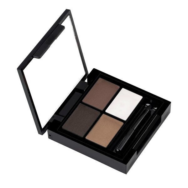 Swiss Beauty Eyebrow Palette With Wax Cream |Travel-Friendly Eyebrow Palette With Blendable Colors For Face Makeup | Shade-02, 5Gm|