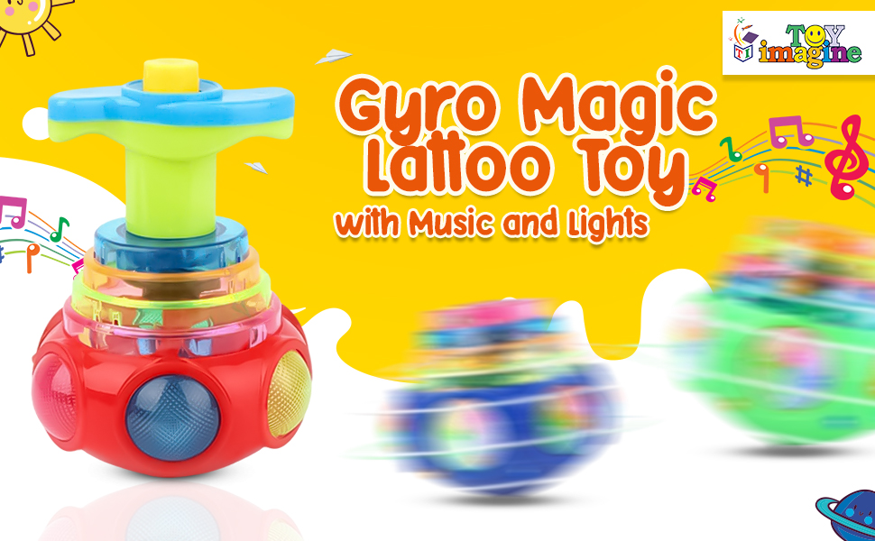  SPN-MX9E8 Gyro Magic Lattoo Toy with Music and Lights 