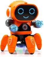 VGRASSP Bot Robot Pioneer Colorful Lights and Music All Direction Movement Dancing Robot Toys for Boys and Girls (Color as per stock availability)