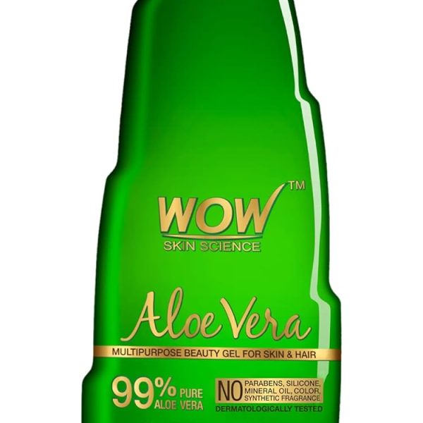 WOW Skin Science Aloe Vera Multipurpose Beauty Gel for Skin and Hair, 60 ml