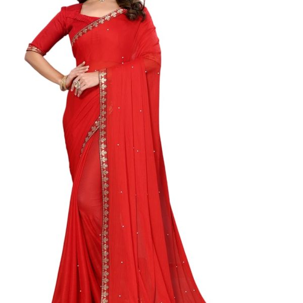 Yashika Womens Lycra Blend Saree