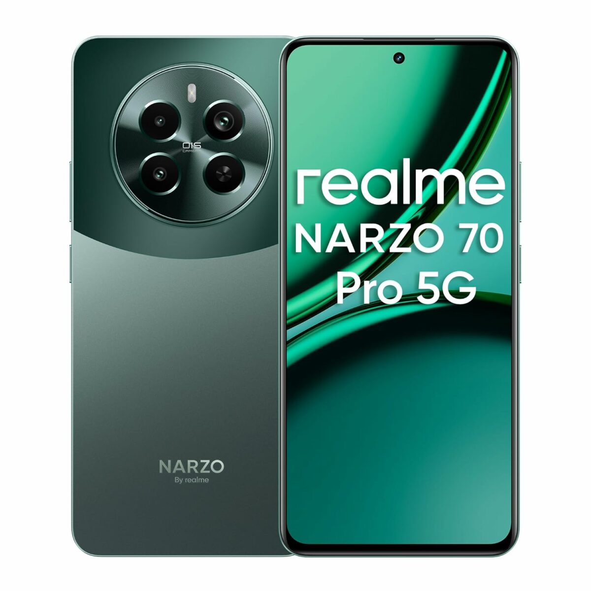 realme NARZO 70 Pro 5G (Glass Green, 8GB RAM,128GB Storage) Dimensity 7050 5G Chipset | Horizon Glass Design | Segment 1st Flagship Sony IMX890 OIS Camera