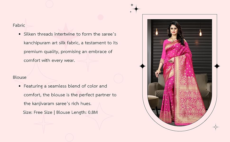 pink kanjivaram silk saree