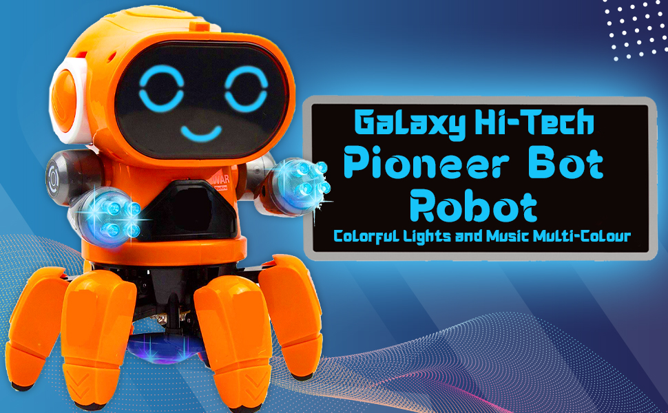 Galaxy Hi-Tech Pioneer Bot Robot Colorful Lights and Music  ,  SPN-MX9E8