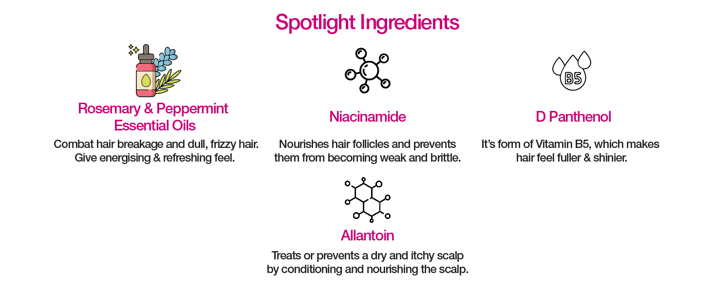 Energizing Hair Care with Rosemary, Peppermint, and Niacinamide