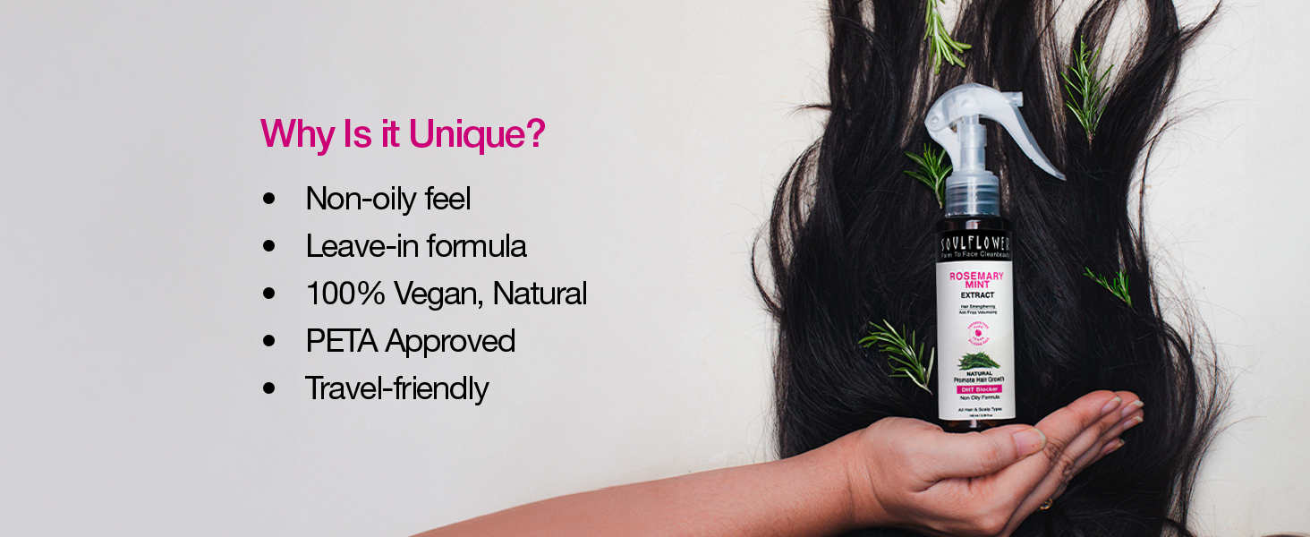 Discover the Uniqueness of Rosemary Spray Enhancing Shine, Growth, & Scalp Care