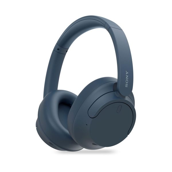 Sony WH-CH720N, Wireless Over-Ear Active Noise Cancellation Headphones with Mic, up to 35 Hours Playtime, Multi-Point Connection, App Support, AUX & Voice Assistant Support for Mobile Phones (Blue)